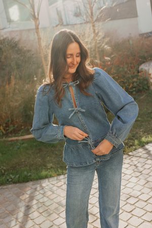 Emma denim jeansblouse
