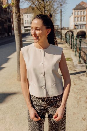 Kamin cropped waistcoat