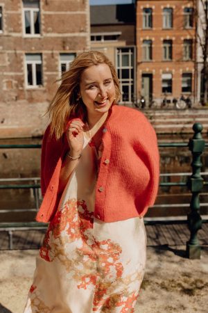 Andrea knit rib cardigan
