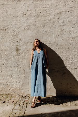 Uta denim maxidress