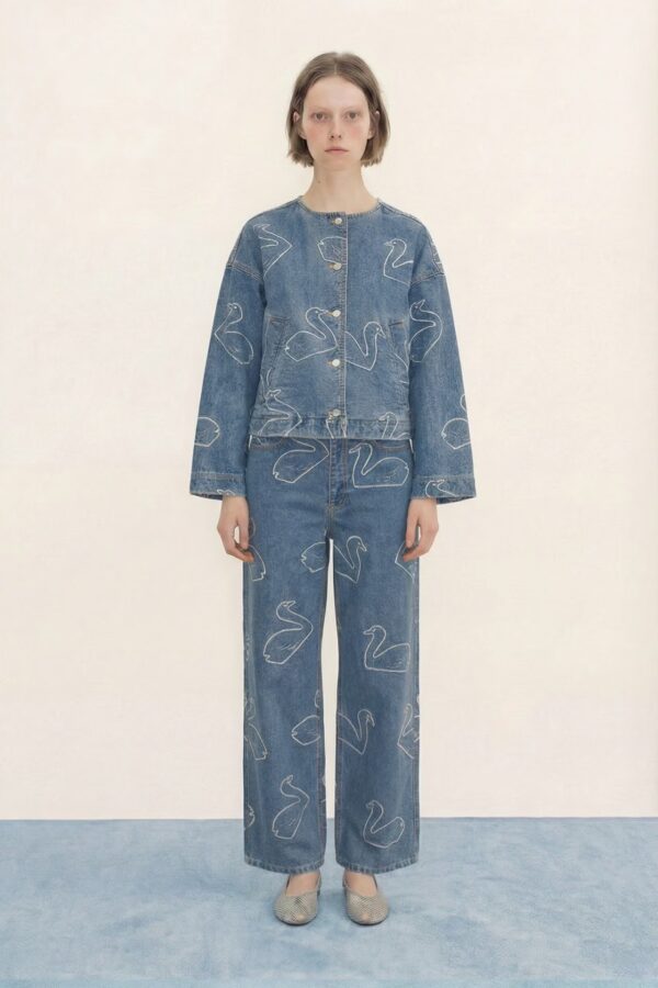 Swans cropped jacket hover image