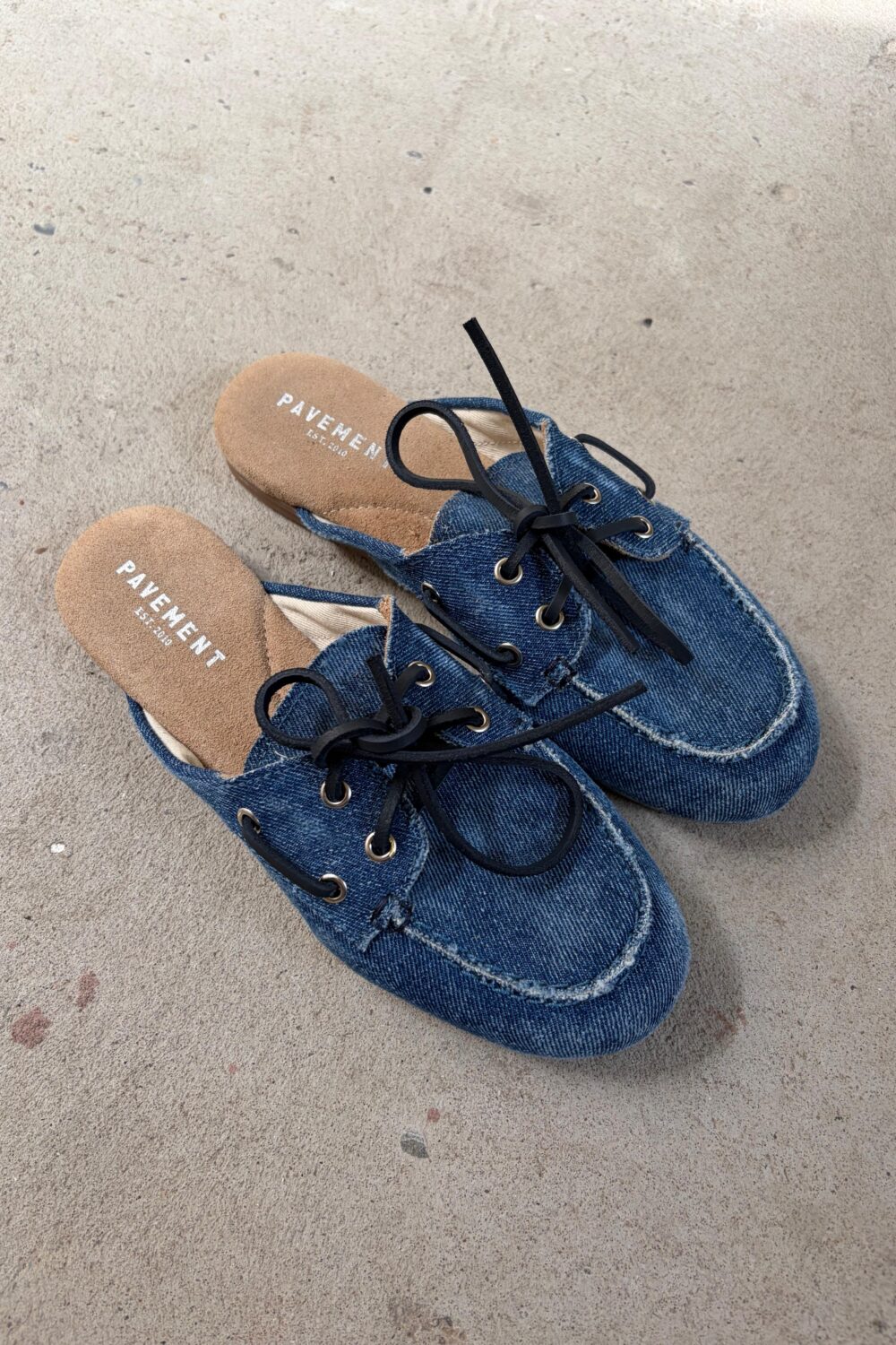 Yasma denim lace loafers
