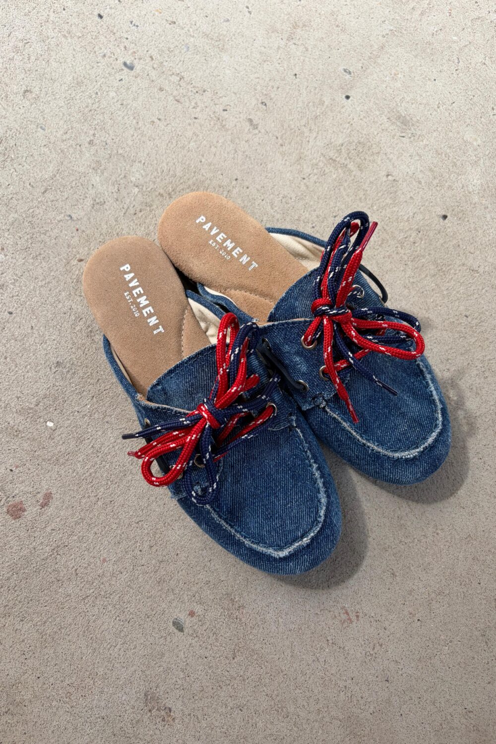 Yasma denim lace loafers