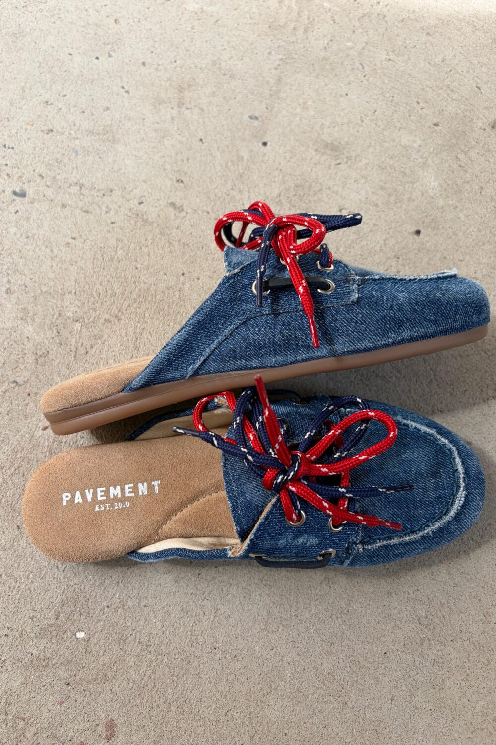 Yasma denim lace loafers